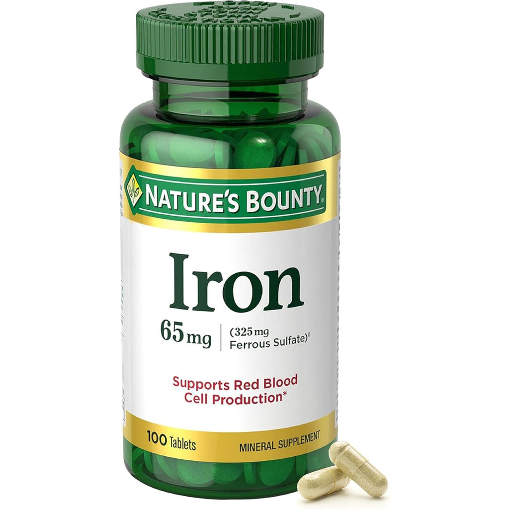 Nature’s Bounty Hierro 65 mg – 100 Tabletas