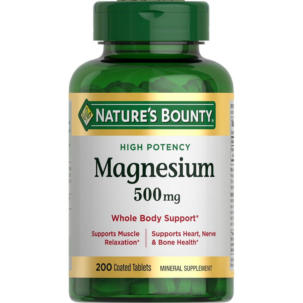 Nature’s Bounty Magnesio 500 mg – 200 Tabletas