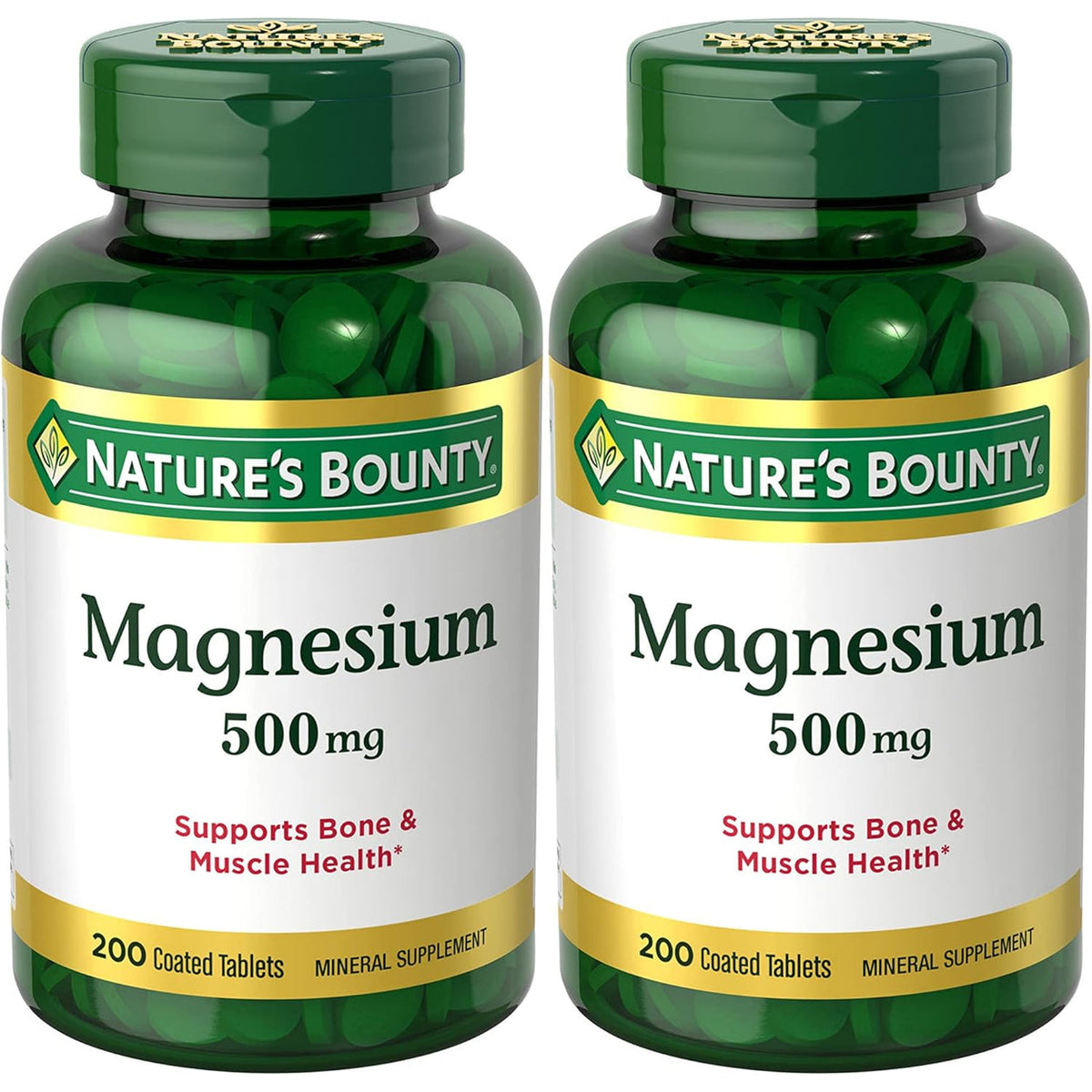 Nature’s Bounty Magnesio 500 mg – 200 Tabletas