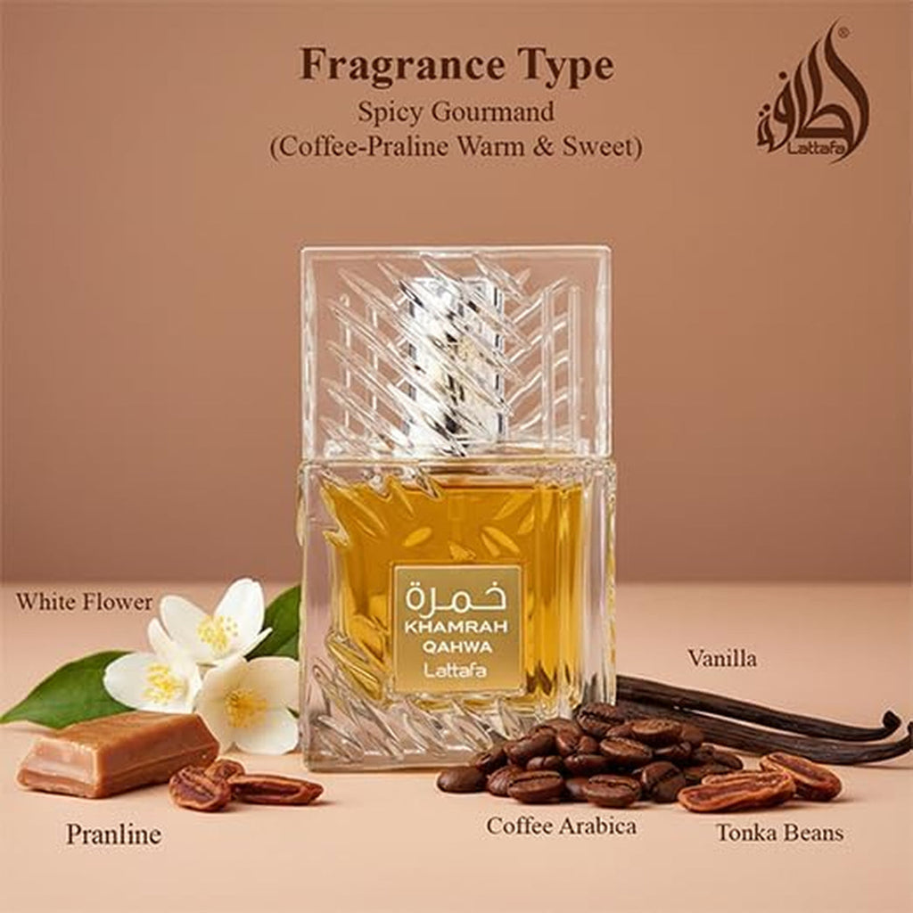 Lattafa Khamrah Qahwa Eau de Parfum – 100 ml