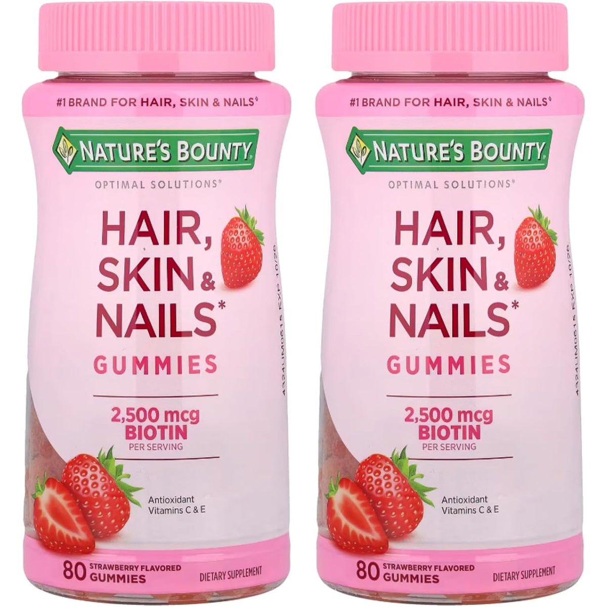 Nature’s Bounty Optimal Solutions Hair, Skin & Nails Gomitas – 80 Gomitas