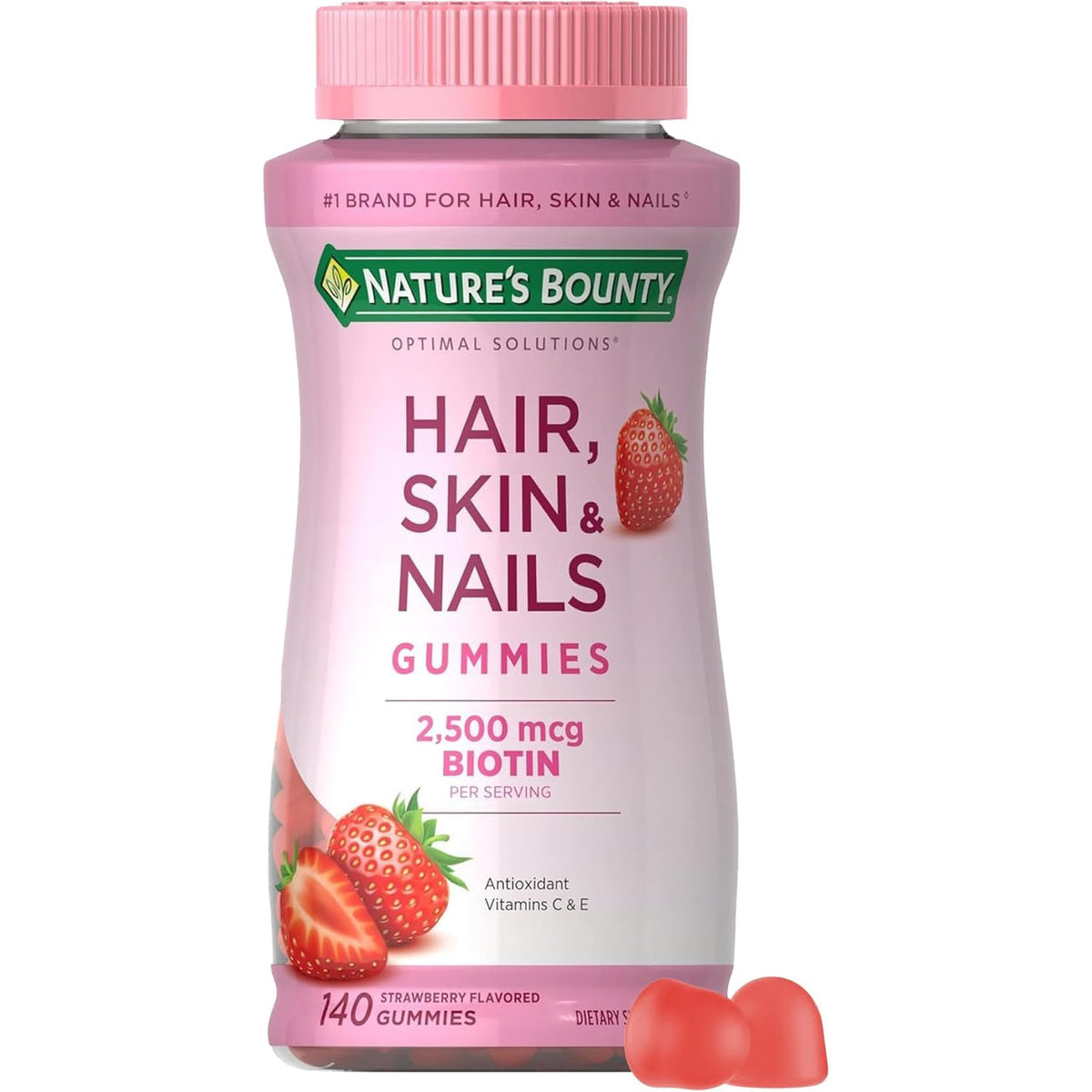 Nature’s Bounty Optimal Solutions Hair, Skin & Nails Gomitas – 80 Gomitas