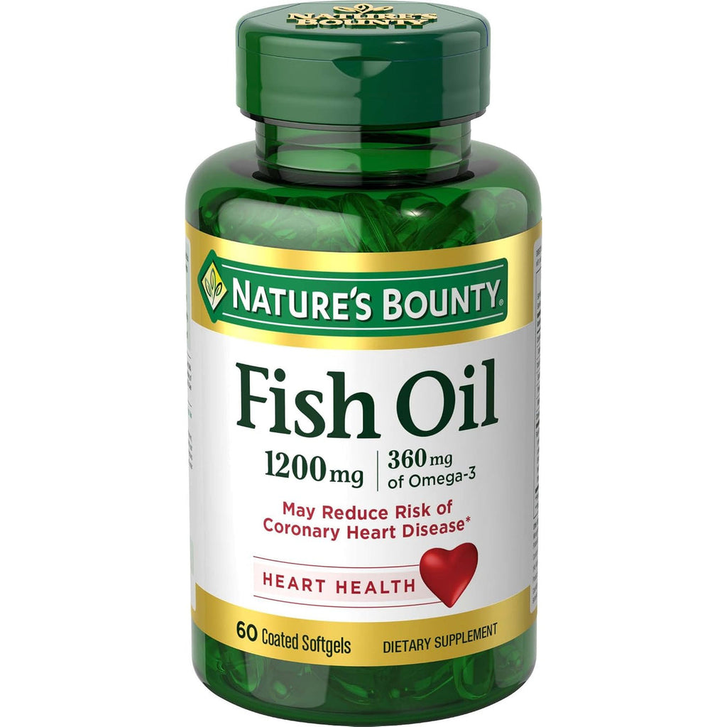 Nature’s Bounty Aceite de Pescado Omega-3 1200 mg – 200 Softgels