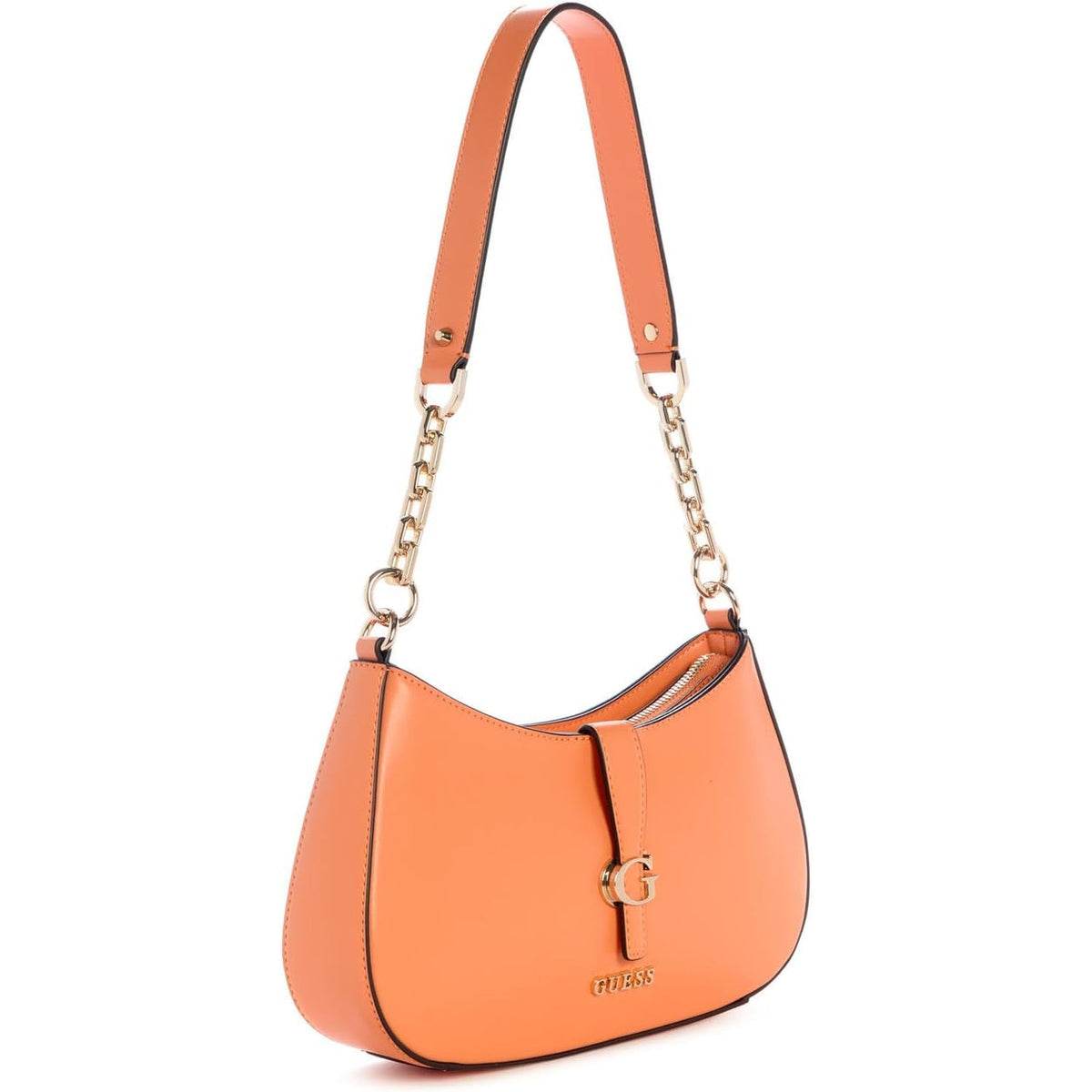 Bolso GUESS Carrie de Hombro con Cremallera - Albaricoque