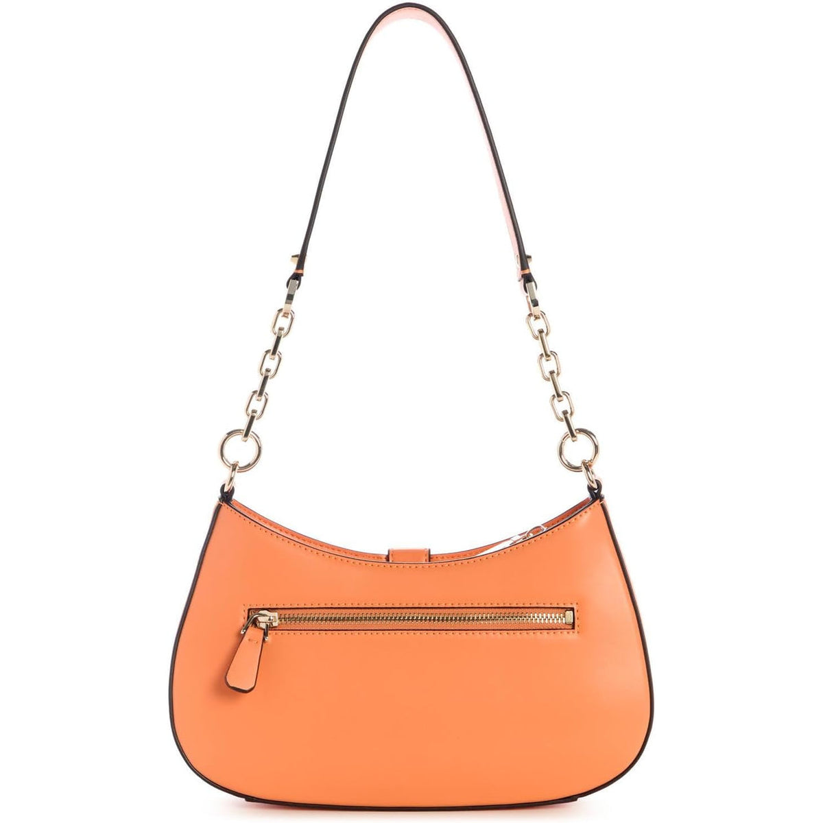 Bolso GUESS Carrie de Hombro con Cremallera - Albaricoque