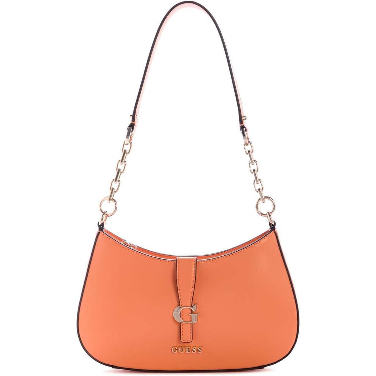 Bolso GUESS Carrie de Hombro con Cremallera - Albaricoque