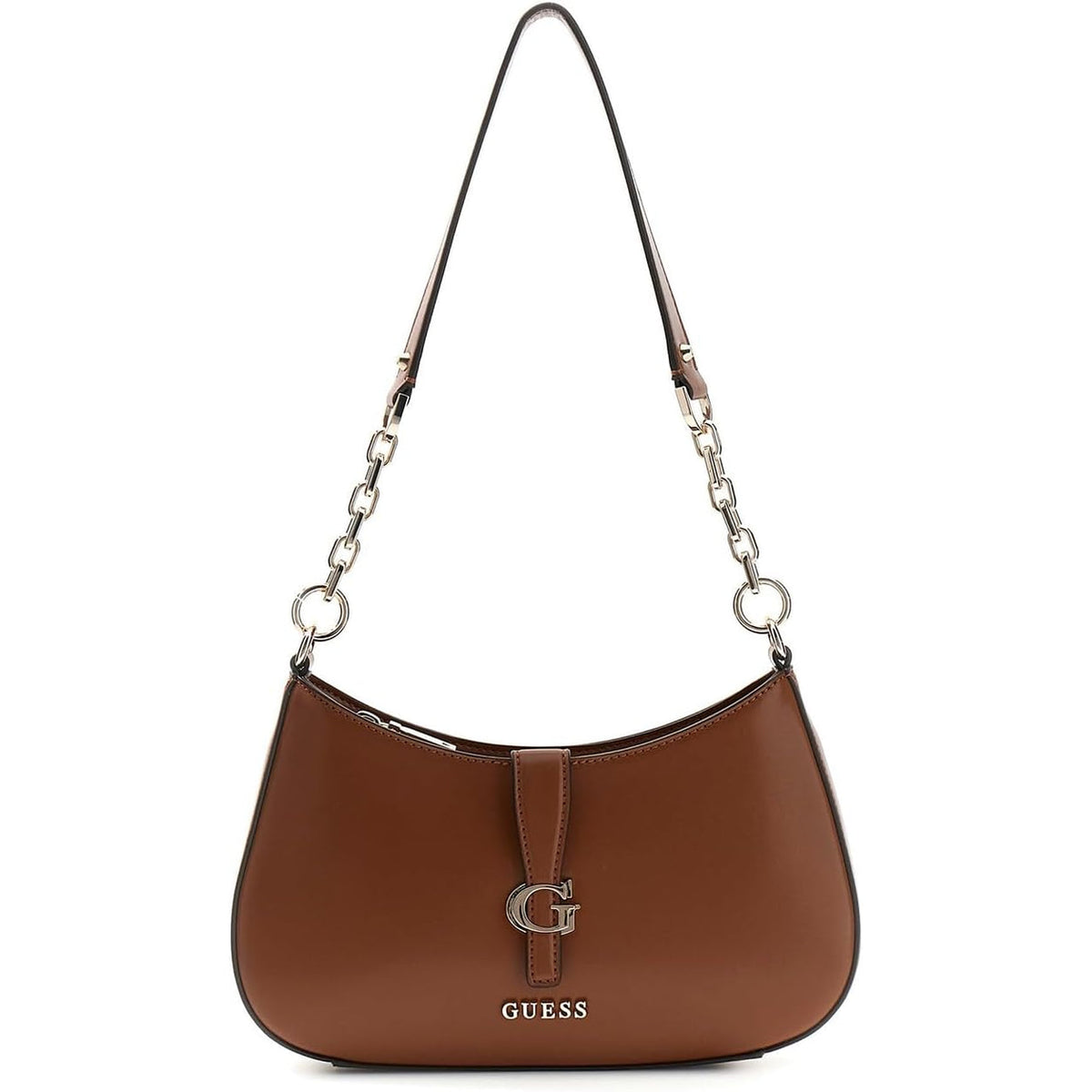 Bolso GUESS Carrie de Hombro con Cremallera - Coñac