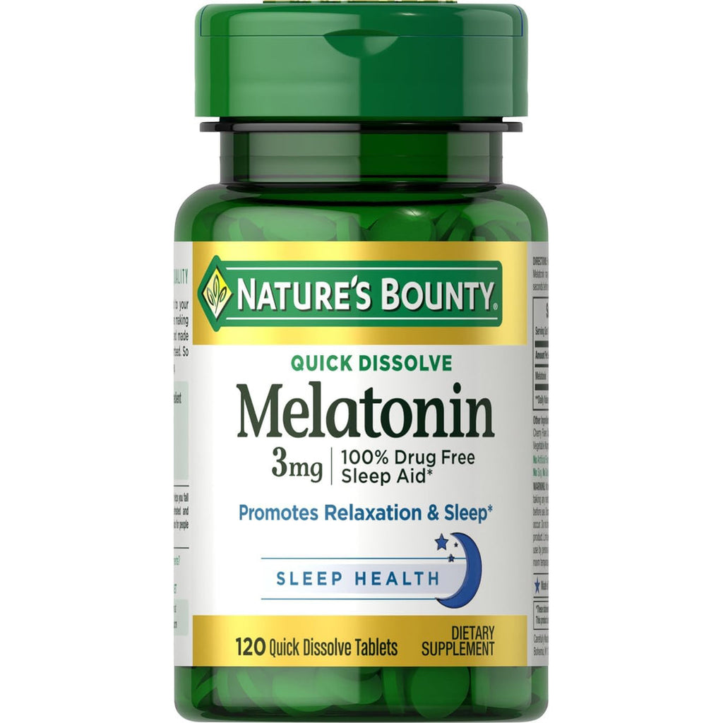 Nature’s Bounty Melatonina 3 mg Disolución Rápida – 240 Tabletas