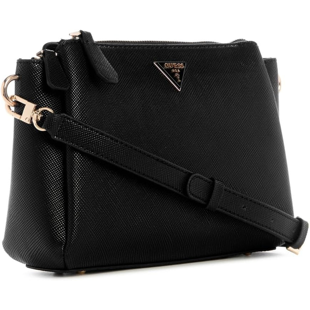 Bolso Cruzado GUESS Noelle II Triple Compartimento - Negro
