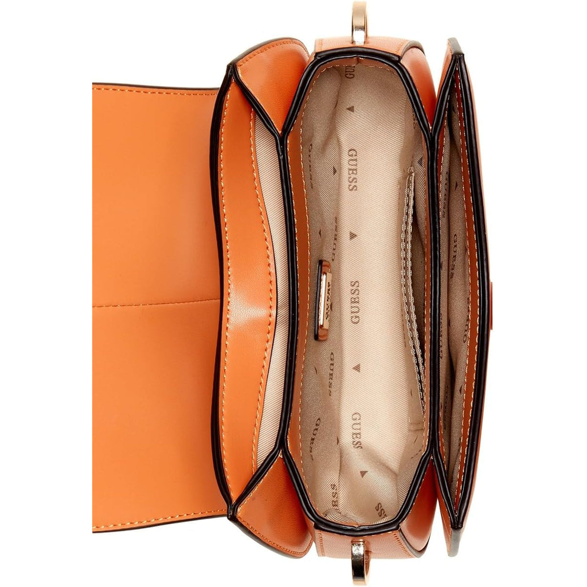 Bolso Cruzado GUESS Carrie Mini con Solapa - Albaricoque