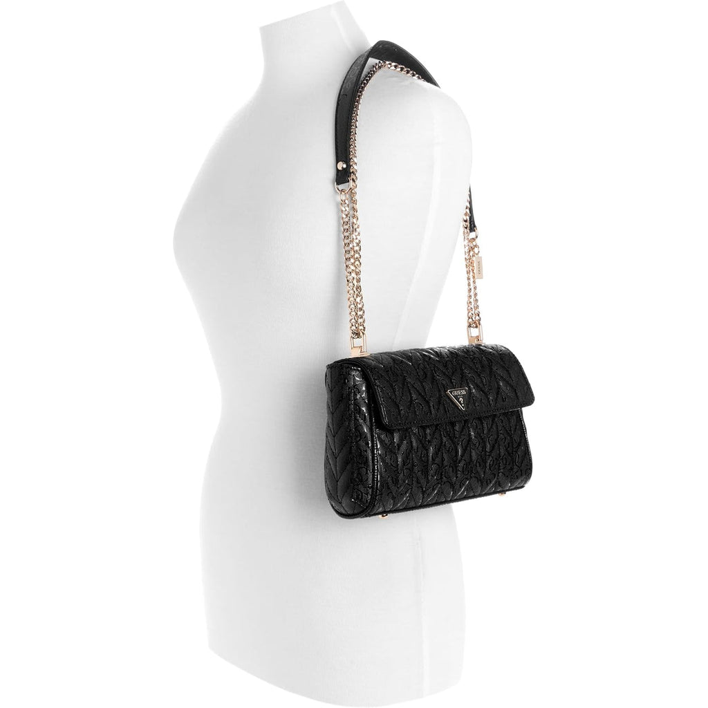 Bolso Cruzado GUESS Stacey Convertible - Negro