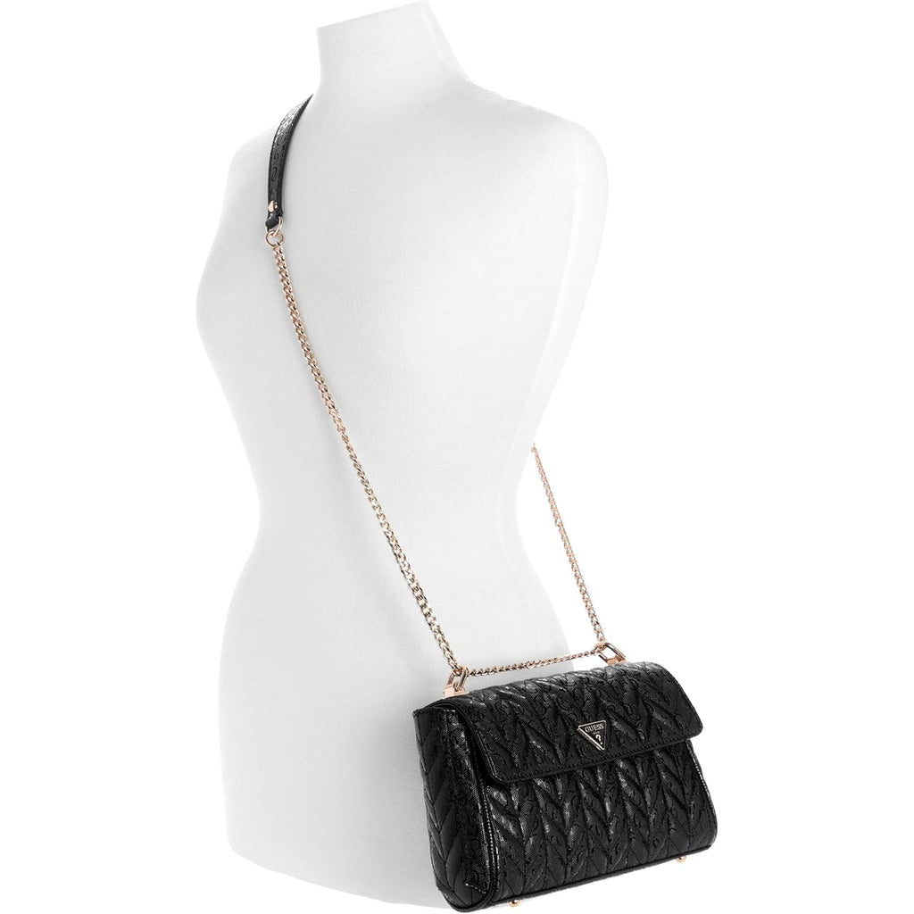 Bolso Cruzado GUESS Stacey Convertible - Negro