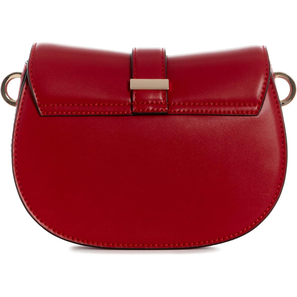 Bolso Cruzado GUESS Carrie Mini con Solapa - Cereza Oscuro