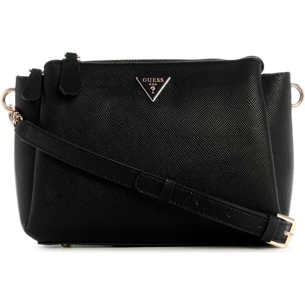 Bolso Cruzado GUESS Noelle II Triple Compartimento - Negro