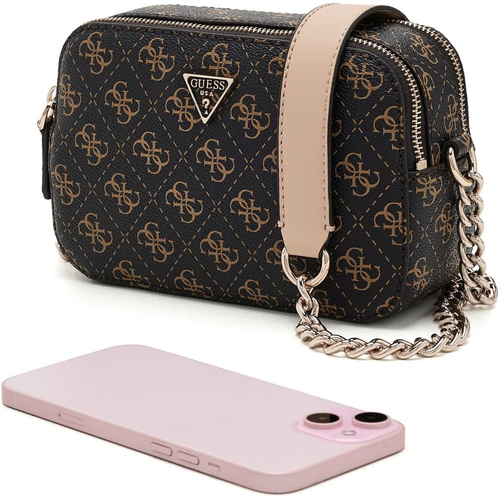 Bolso Cruzado GUESS Noelle II Camera - Logo Café