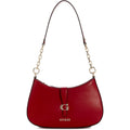 Bolso GUESS Carrie de Hombro con Cremallera - Cereza Oscuro