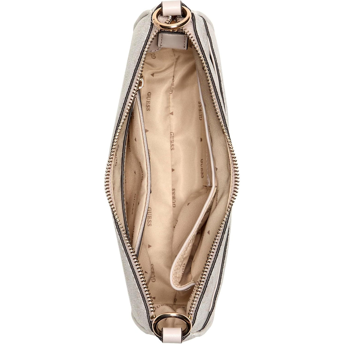 Bolso GUESS Sarai Logo de Hombro - Logo Hueso