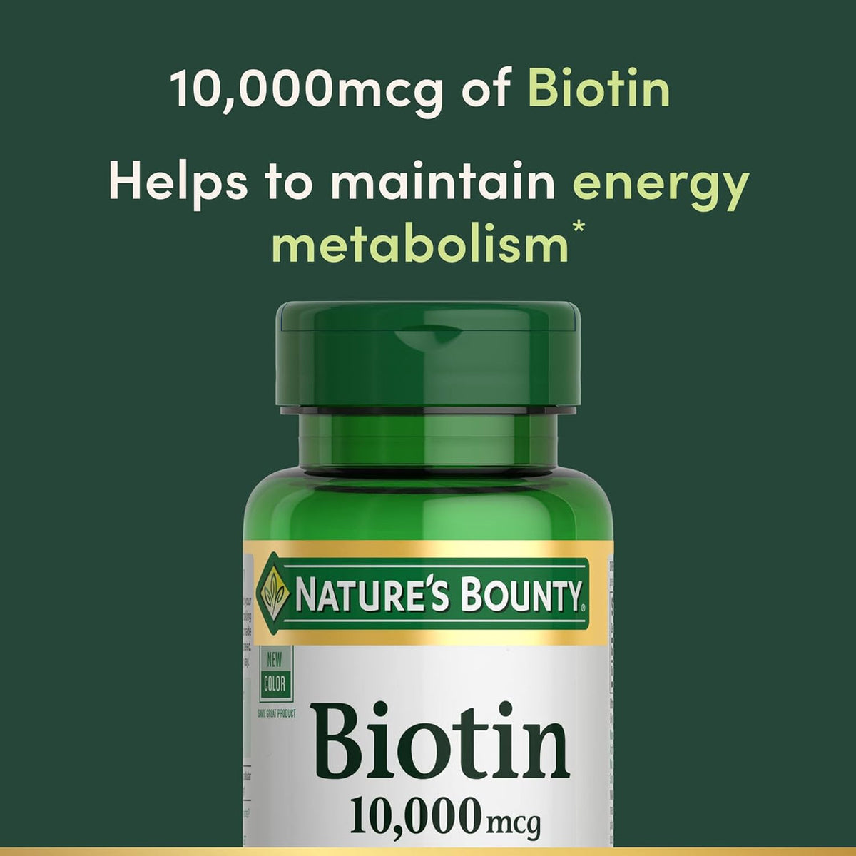Nature’s Bounty Biotina 10.000 mcg Hair, Skin & Nails – 120 Softgels