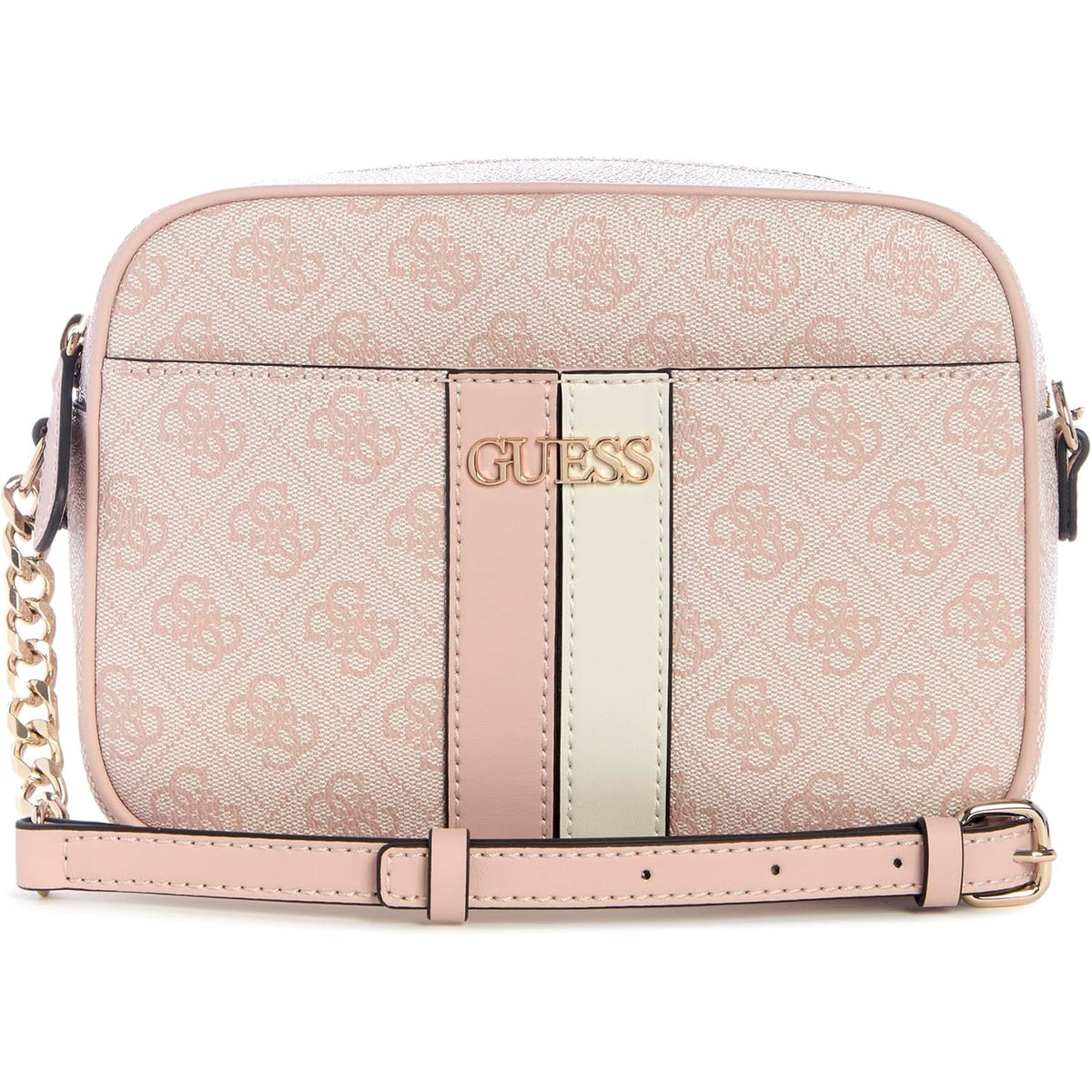 Bolso Cruzado GUESS Larisha Camera - Logo Rosa Palo