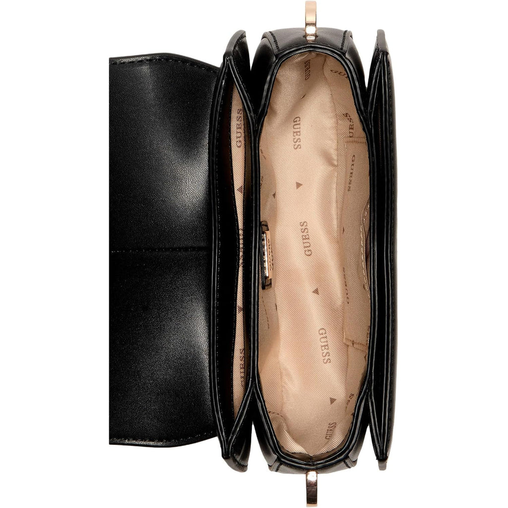 Bolso Cruzado GUESS Carrie Mini con Solapa - Negro