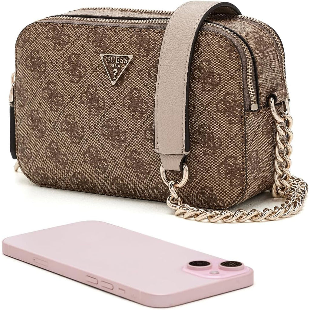 Bolso Cruzado GUESS Noelle II Camera - Logo Latte