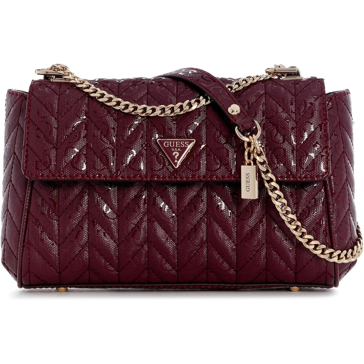 Bolso Cruzado GUESS Stacey Convertible - Merlot