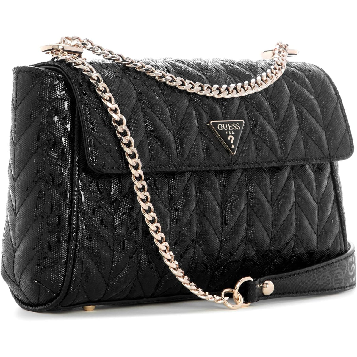 Bolso Cruzado GUESS Stacey Convertible - Negro