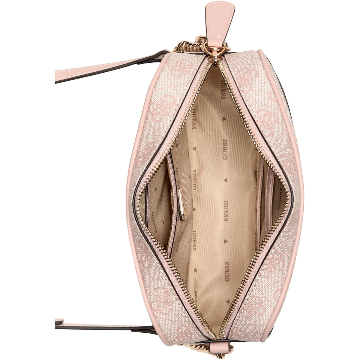 Bolso Cruzado GUESS Larisha Camera - Logo Rosa Palo