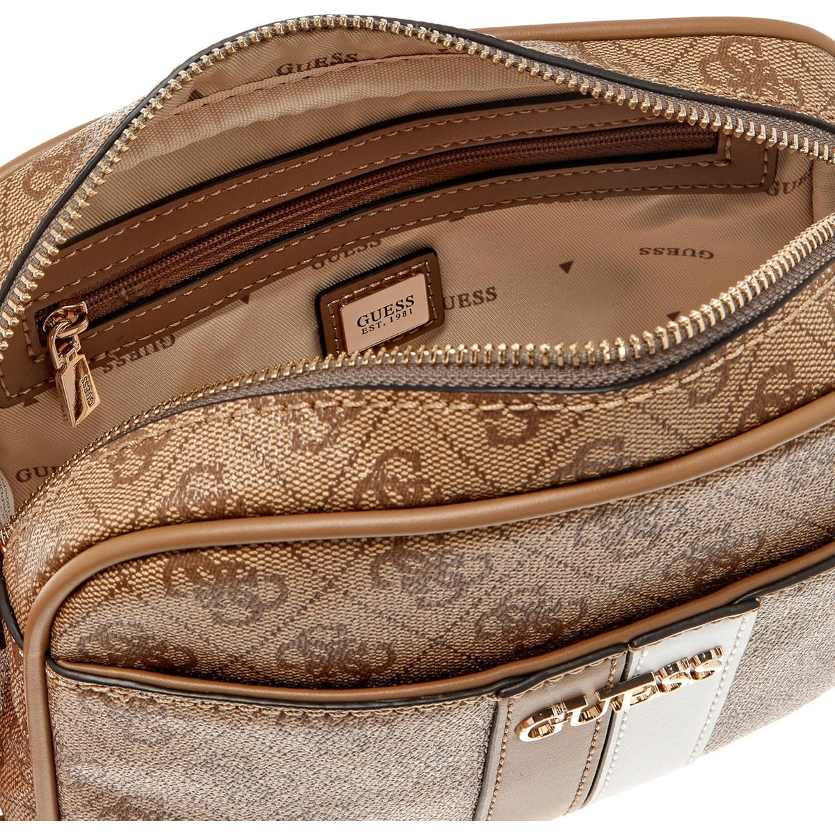 Bolso Cruzado GUESS Larisha Camera - Logo Latte