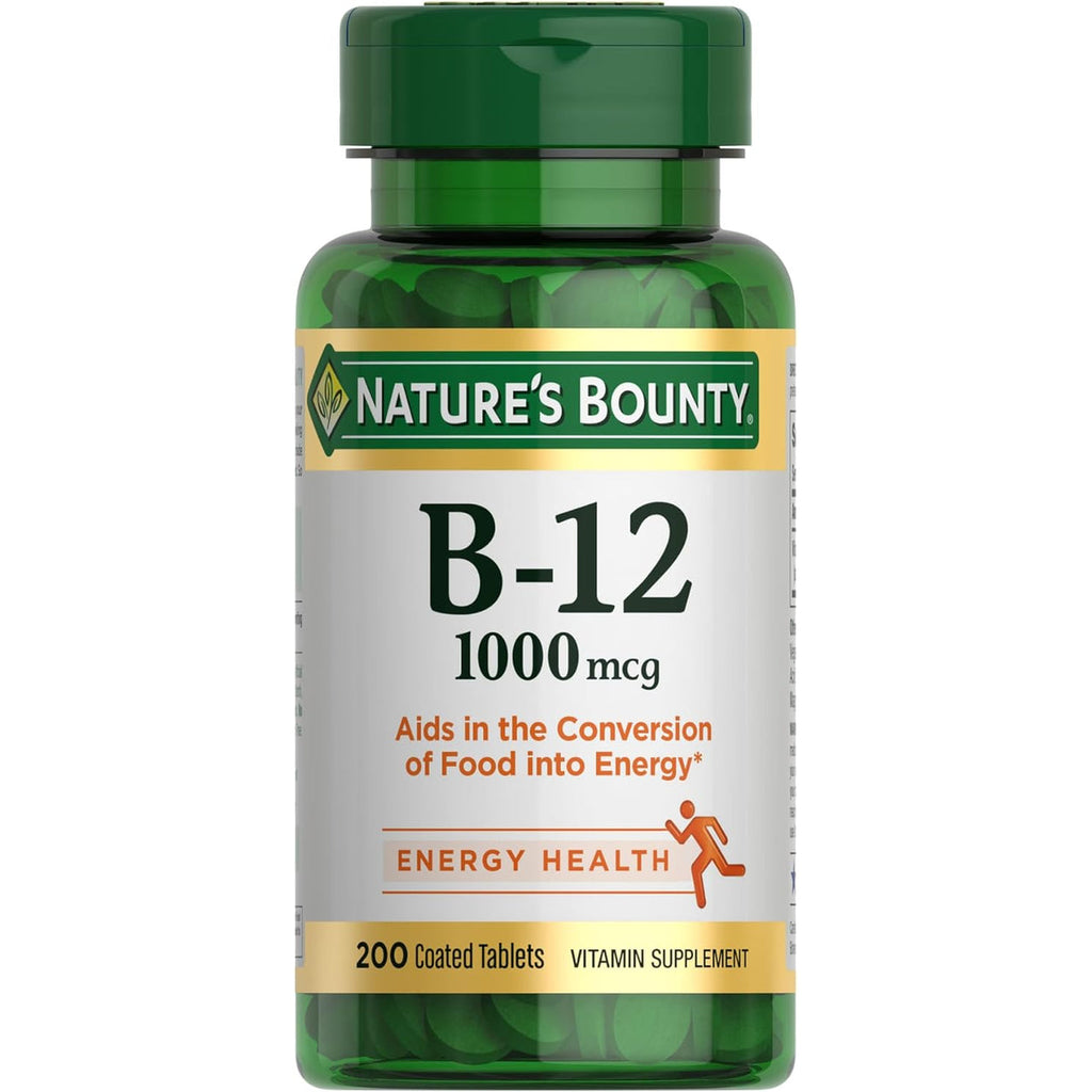 Nature’s Bounty Vitamina B12 1000 mcg – 200 Tabletas