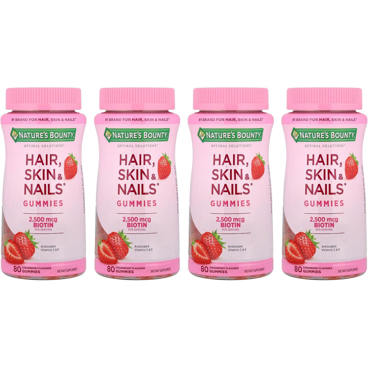Nature’s Bounty Optimal Solutions Hair, Skin & Nails Gomitas – 80 Gomitas