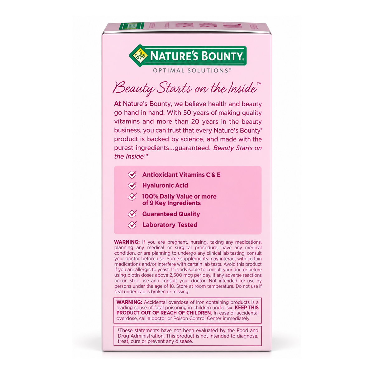 Nature’s Bounty Hair, Skin & Nails Extra Strength 5000 mcg Biotina – 150 Softgels