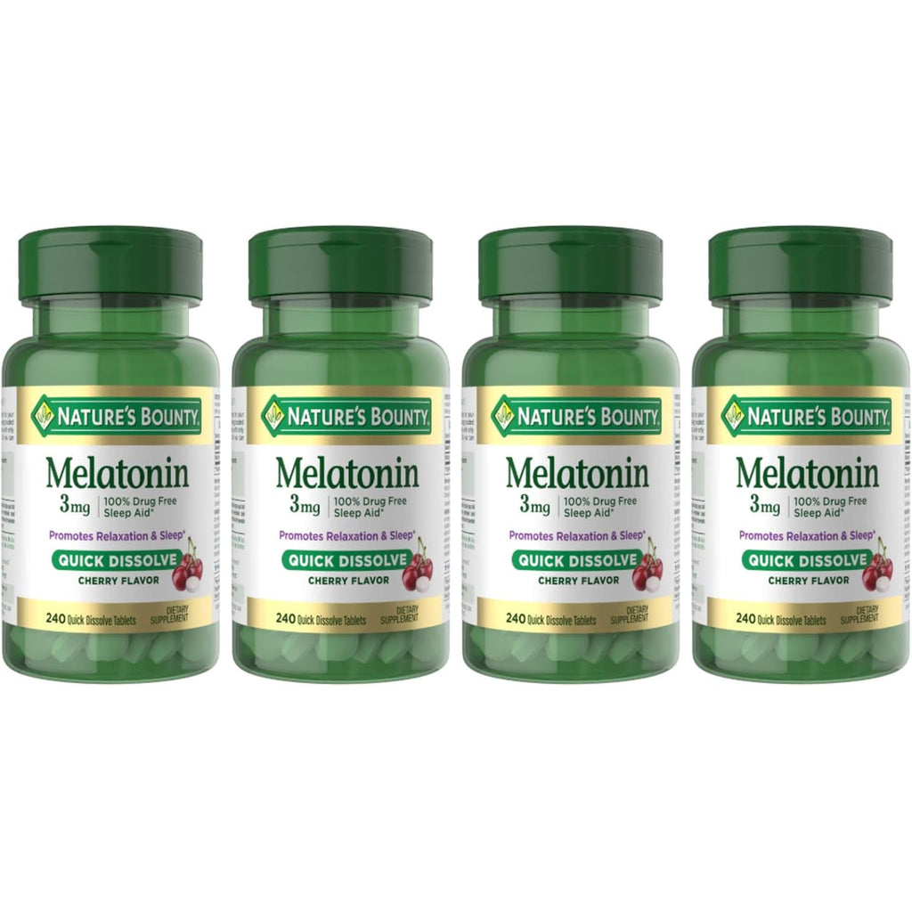 Nature’s Bounty Melatonina 3 mg Disolución Rápida – 240 Tabletas