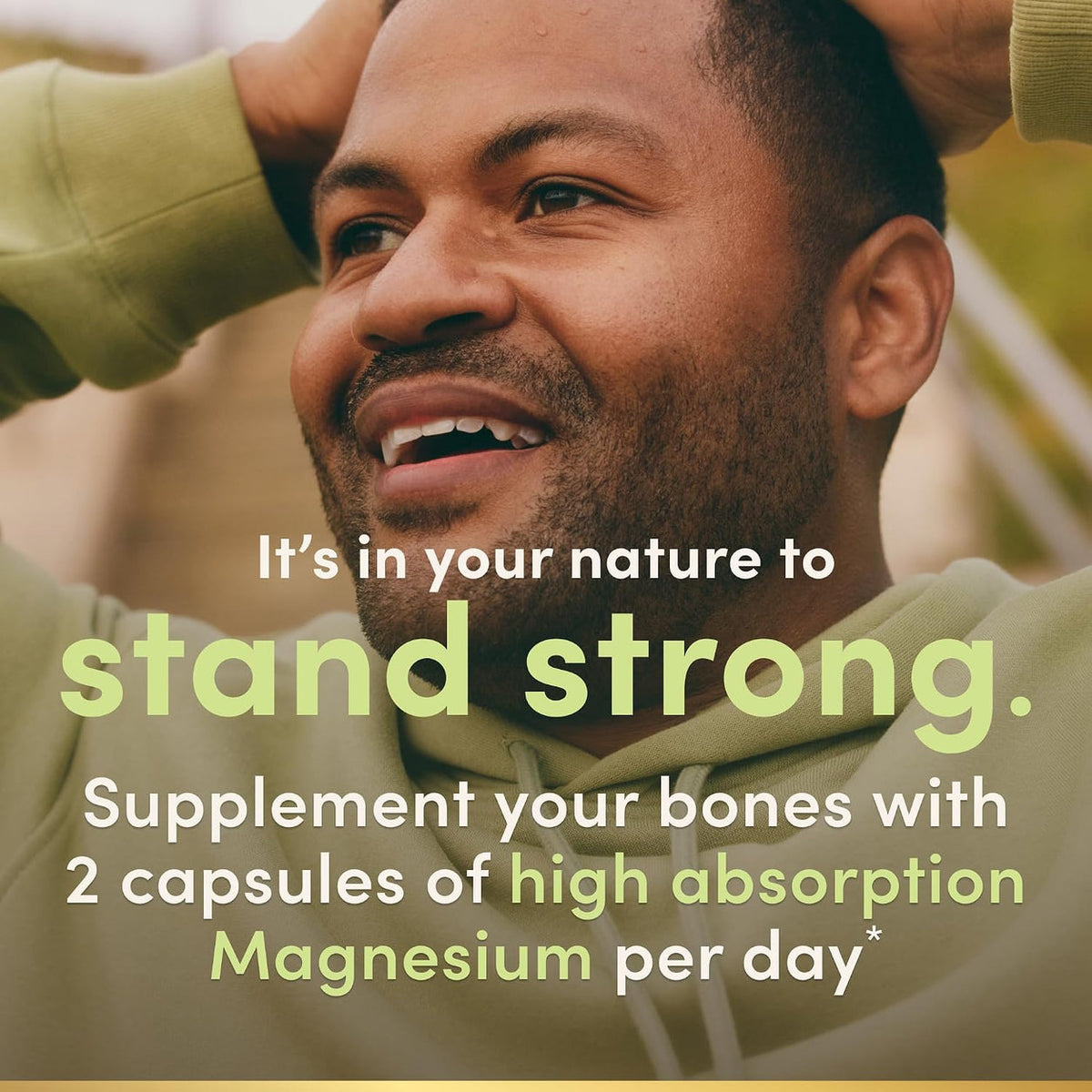 Nature’s Bounty Glicinato de Magnesio Alta Absorción 240 mg – 120 Cápsulas