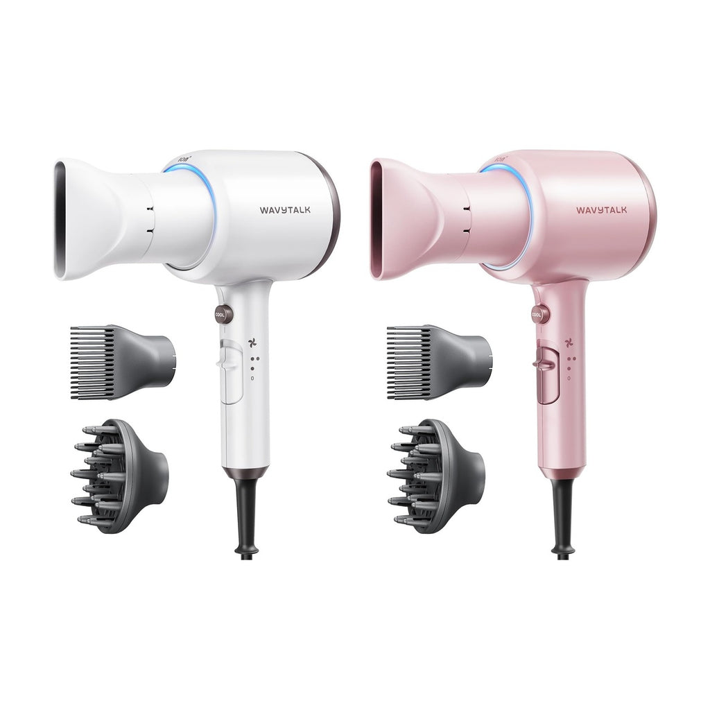 Secador Wavytalk Blown Away en Blanco y Rosa