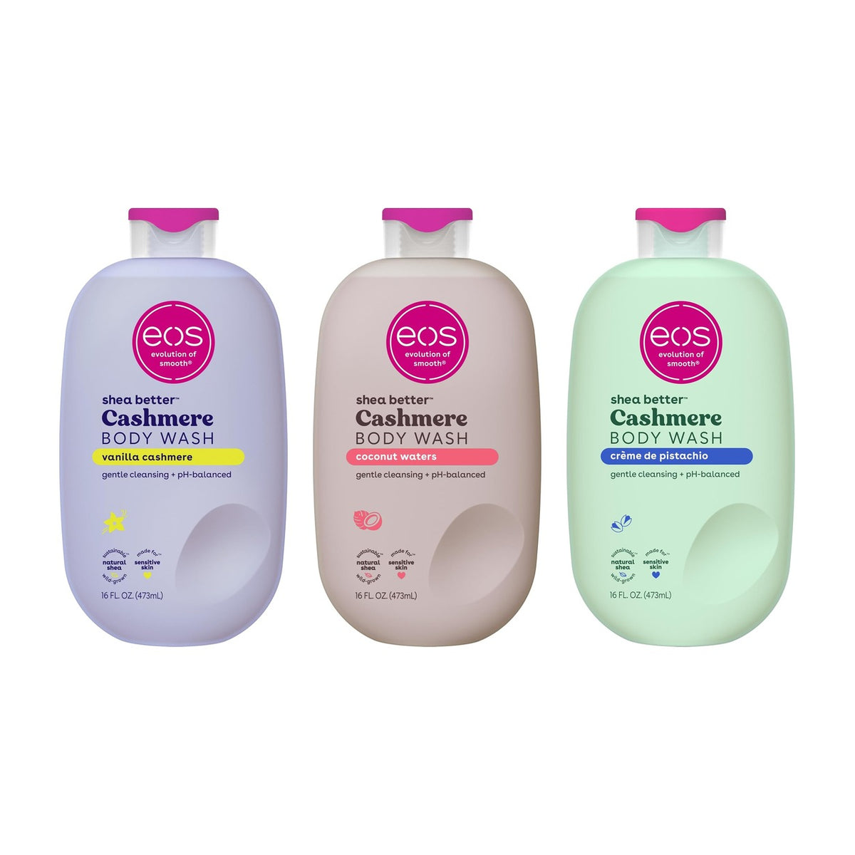 eos Cashmere gel de ducha tres aromas