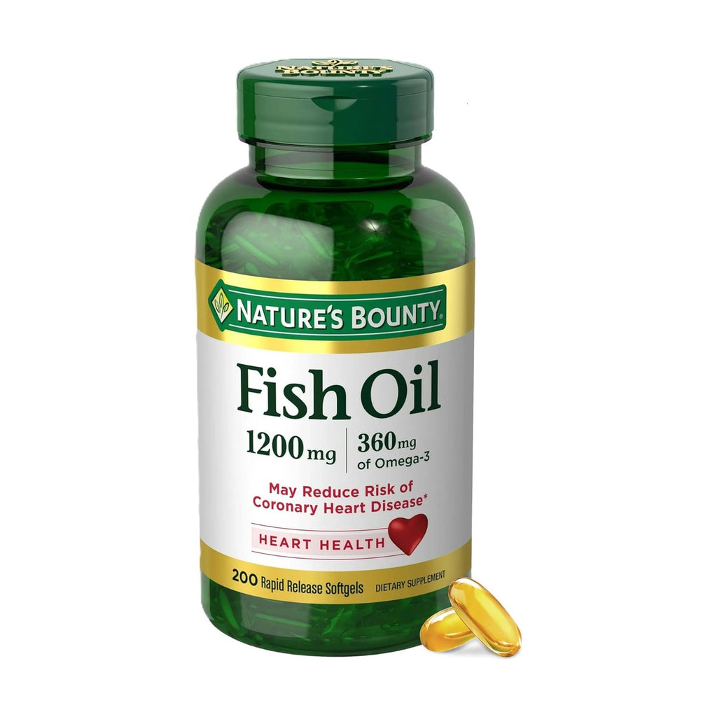 Nature's Bounty Fish Oil 1200 mg 200 softgels