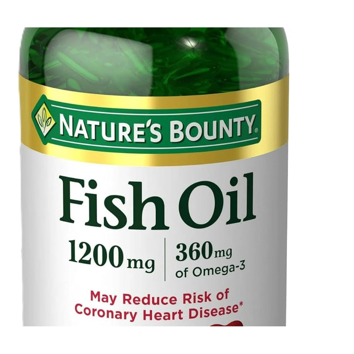 Nature's Bounty Fish Oil 1200 mg - etiqueta