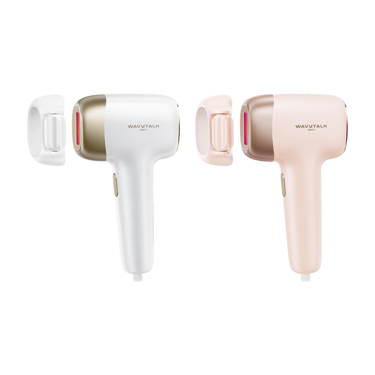 Depiladora IPL Wavytalk Bare It en Blanco y Rosa