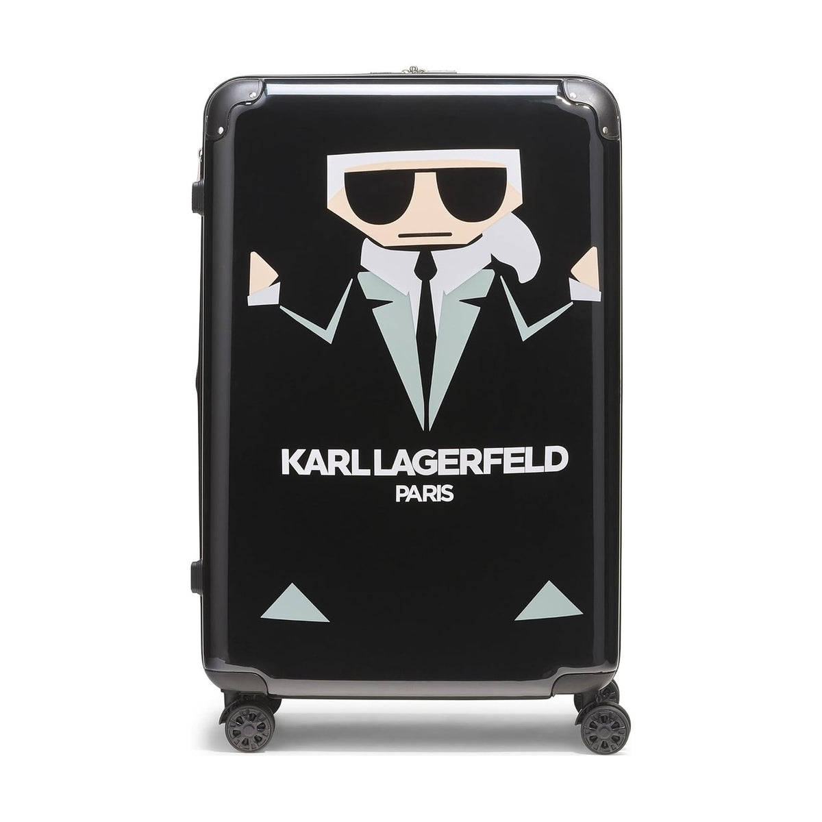 Maleta Karl Lagerfeld Mediana Negra – foto 2