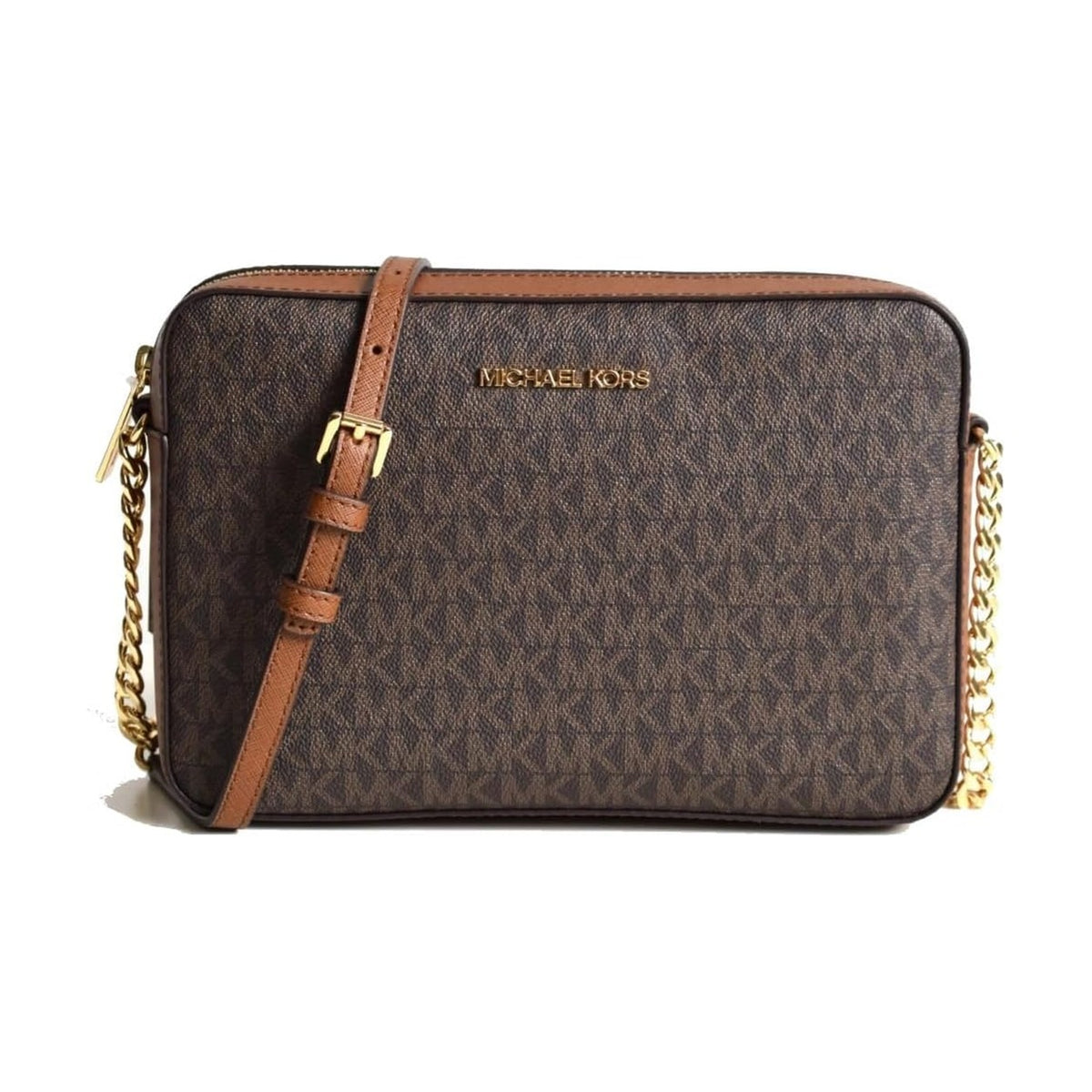Bolso Cruzado Michael Kors Jet Set Large café – foto 1