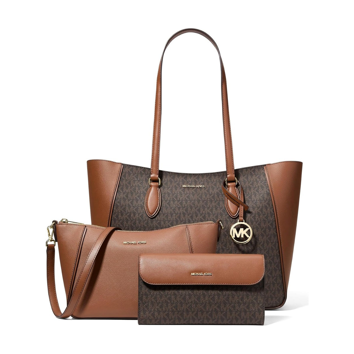 Bolso Tote Michael Kors Jet Set Travel 3 en 1 café – foto 1
