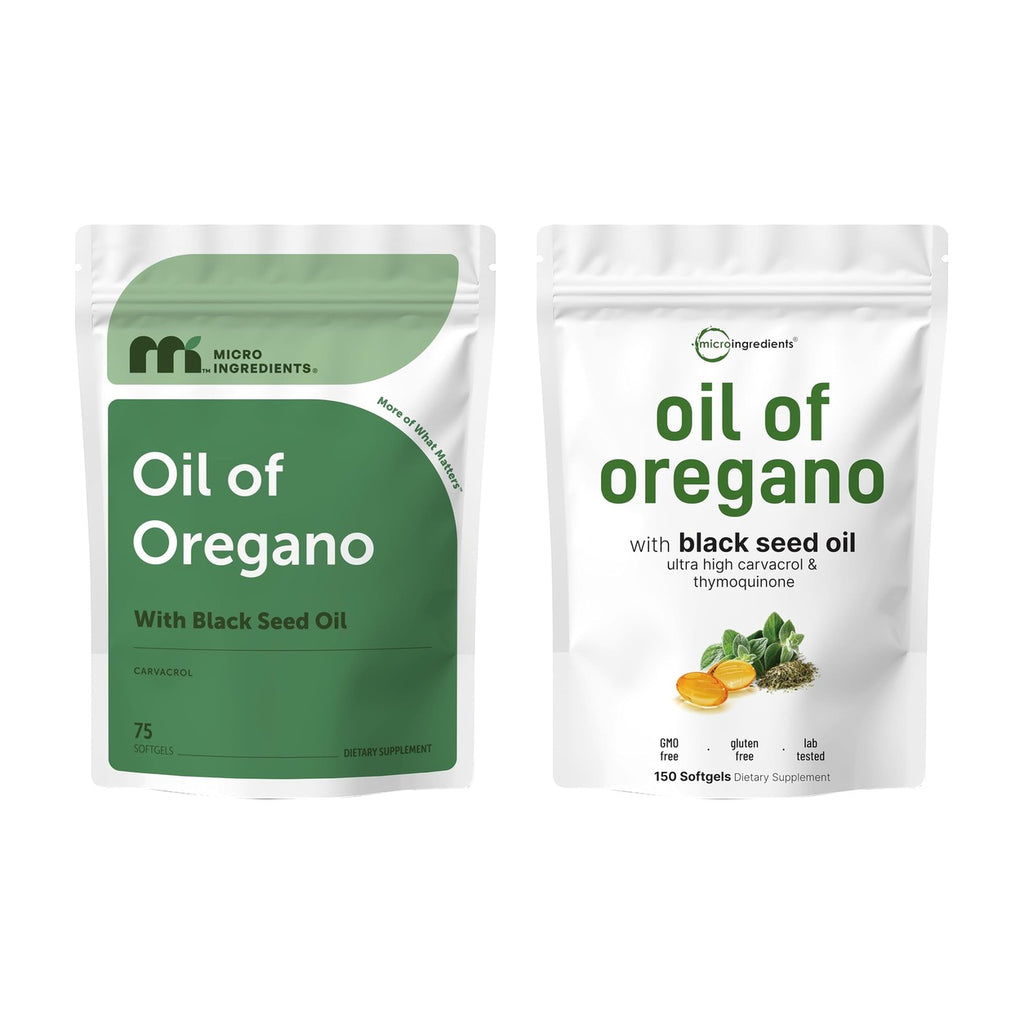 Micro Ingredients aceite de orégano 75 y 150 cápsulas blandas