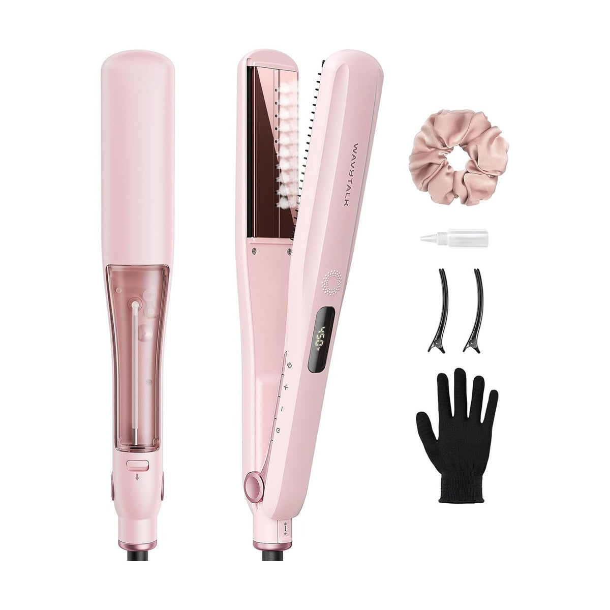 Plancha de vapor Wavytalk Steam Sesh Rosa