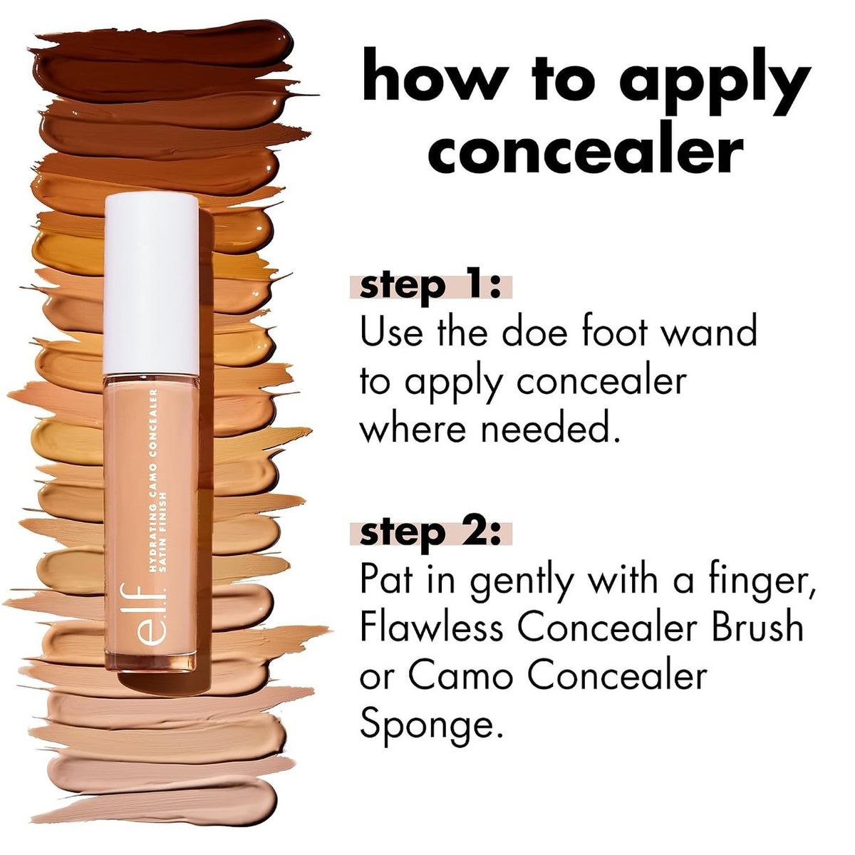 e.l.f. Hydrating Camo Concealer Light Sand – foto 2