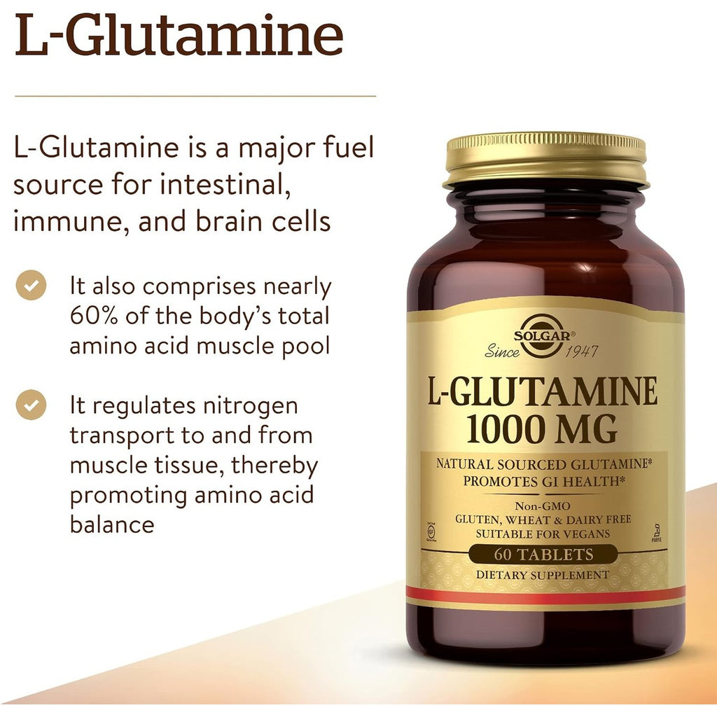 Solgar L-Glutamina 1000 mg 60 Tabletas – foto 2
