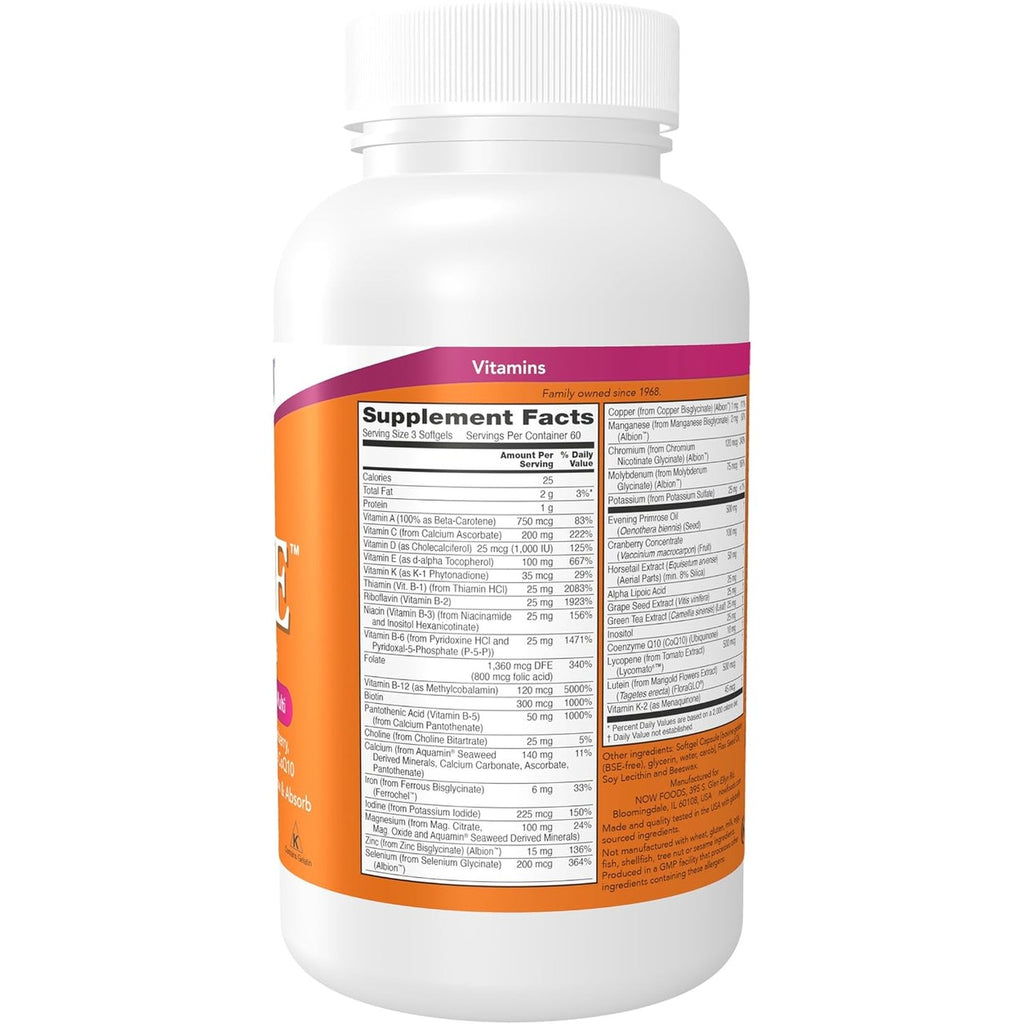 NOW Eve Multivitamínico Mujer 180 Softgels – foto 2