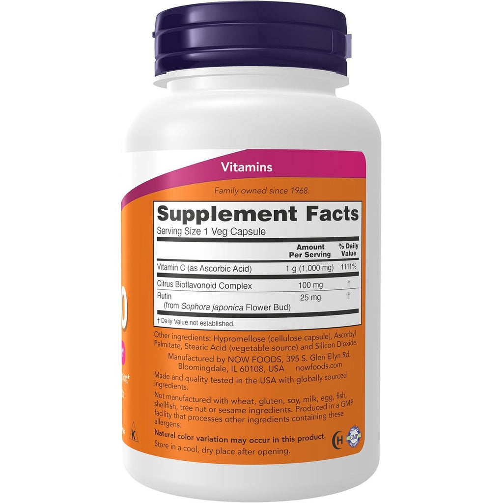 NOW Vitamina C-1000 con Bioflavonoides – foto 2
