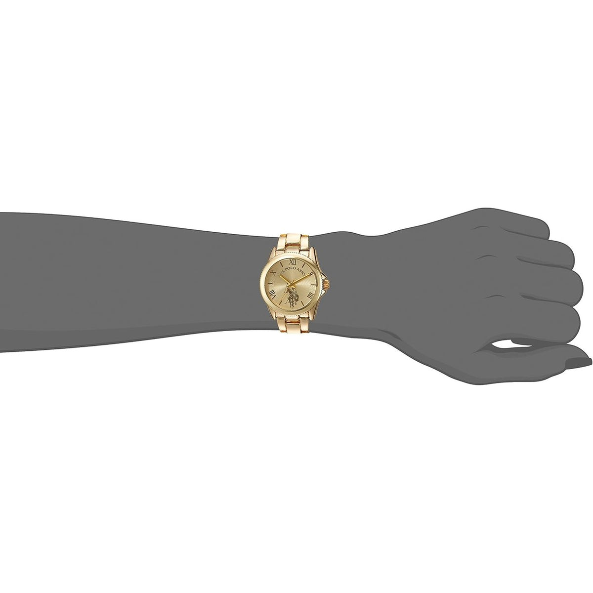 Reloj U.S. Polo Assn. Mujer Dorado – foto 2