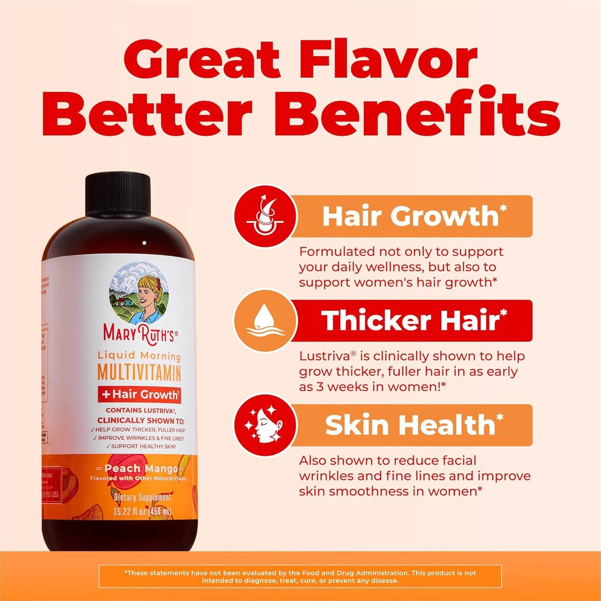 MaryRuth's Multivitamínico Líquido + Cabello – foto 2